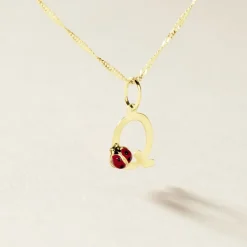Pendentif Helidie Coccinelle Lettre Or Jaune-Histoire d'Or Hot