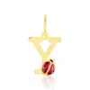 Pendentif Helidie Coccinelle Lettre Or Jaune-Histoire d'Or Hot