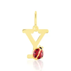 Pendentif Helidie Coccinelle Lettre Or Jaune-Histoire d'Or Hot