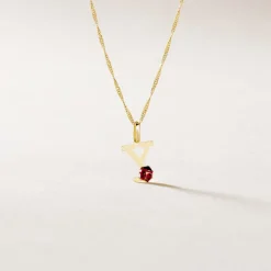 Pendentif Helidie Coccinelle Lettre Or Jaune-Histoire d'Or Hot