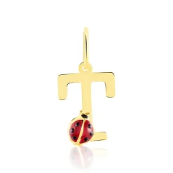 Histoire d'Or Pendentif Helidie Coccinelle Lettre Or Jaune