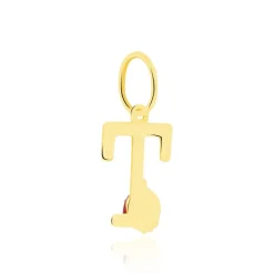 Histoire d'Or Pendentif Helidie Coccinelle Lettre Or Jaune