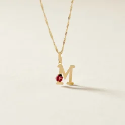 Pendentif Helidie Coccinelle Lettre Or Jaune-Histoire d'Or Outlet