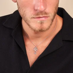 Pendentif Huguenote Argent Blanc-Histoire d'Or Discount