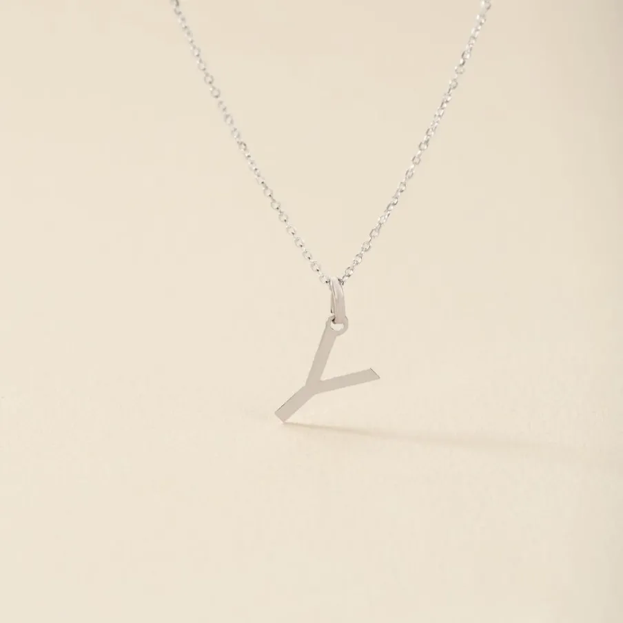 Histoire d'Or Pendentif Ionia Lettre Or Blanc