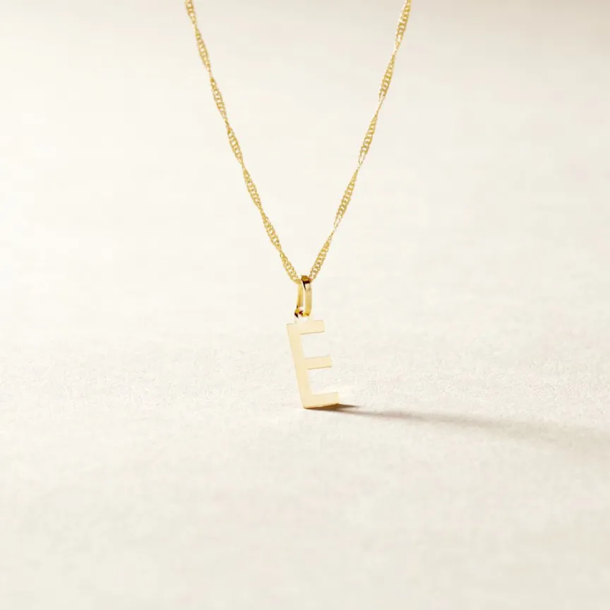 Pendentif Ionia Lettre-Histoire d'Or Outlet