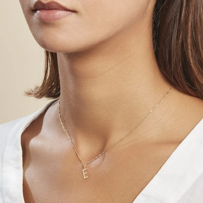 Pendentif Ionia Lettre-Histoire d'Or Outlet