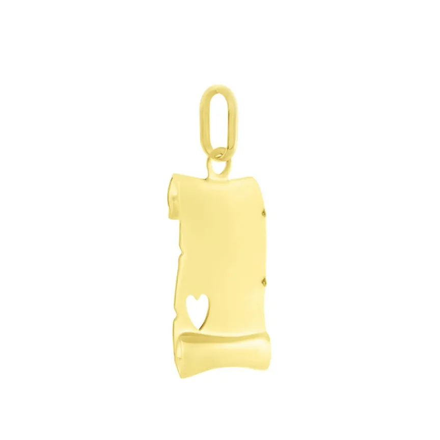 Pendentif Irenca Message Parchemin Or Jaune-Histoire d'Or Discount