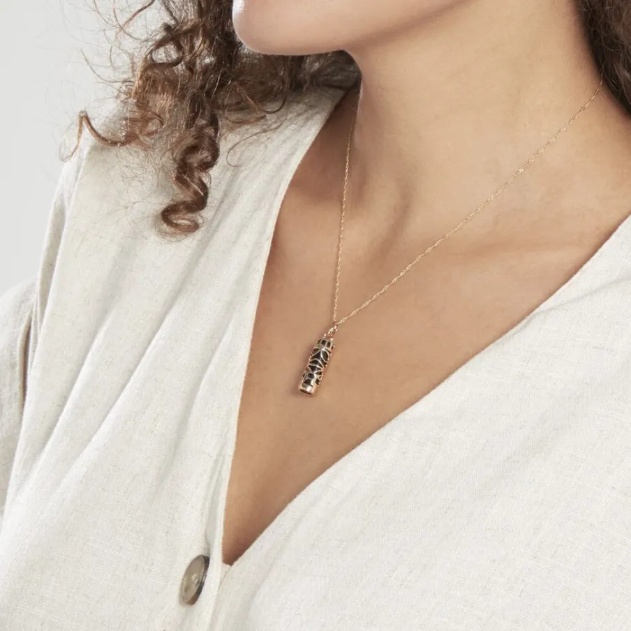 Histoire d'Or Pendentif Kauai Plaqué Or Jaune Pierre De Synthese