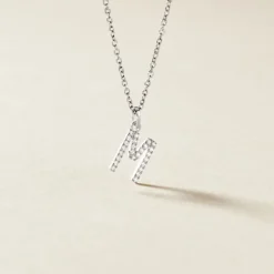 Pendentif Klementine Or Blanc Oxyde De Zirconium-Histoire d'Or Sale