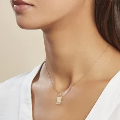 Histoire d'Or Pendentif Lamie Zodiaque Parchemin Or Jaune