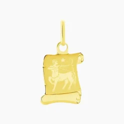 Histoire d'Or Pendentif Lamie Zodiaque Parchemin Or Jaune