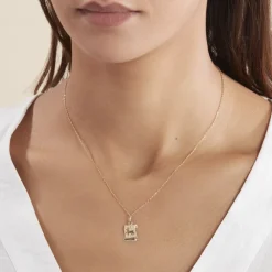 Histoire d'Or Pendentif Lamie Zodiaque Parchemin Or Jaune