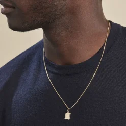 Histoire d'Or Pendentif Lamie Zodiaque Parchemin Or Jaune