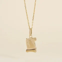 Pendentif Lamie Zodiaque Parchemin Or Jaune-Histoire d'Or Sale