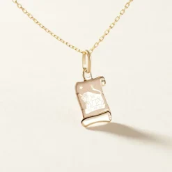 Histoire d'Or Pendentif Lamie Zodiaque Parchemin Or Jaune