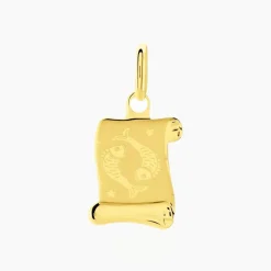 Pendentif Lamie Zodiaque Parchemin Or Jaune-Histoire d'Or Best