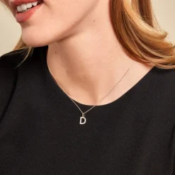 Pendentif Lettre D Or Jaune Oxyde-Histoire d'Or