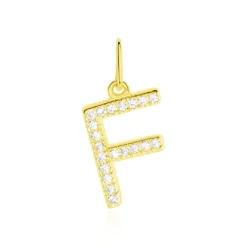 Pendentif Lettre F Or Jaune Oxyde-Histoire d'Or Best