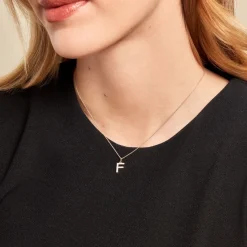 Pendentif Lettre F Or Jaune Oxyde-Histoire d'Or Best