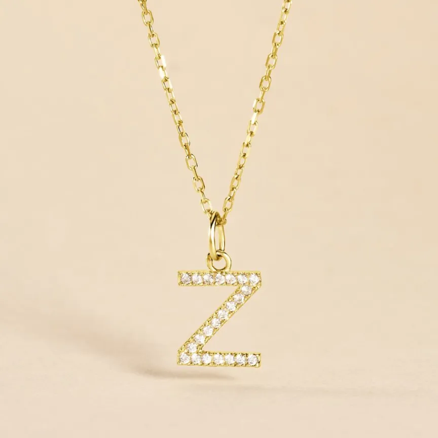 Pendentif Lettre Z Or Jaune Oxyde-Histoire d'Or Online