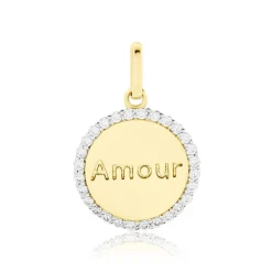 Pendentif Levon Or Jaune Oxyde De Zirconium-Histoire d'Or Online