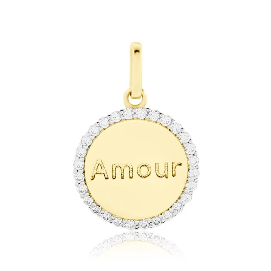 Pendentif Levon Or Jaune Oxyde De Zirconium-Histoire d'Or Online