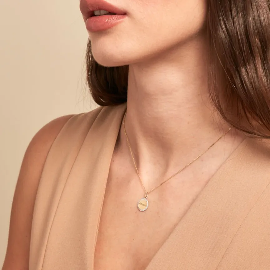 Pendentif Levon Or Jaune Oxyde De Zirconium-Histoire d'Or Online