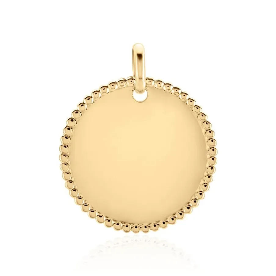 Histoire d'Or Pendentif Lulu Plaque Or Doré