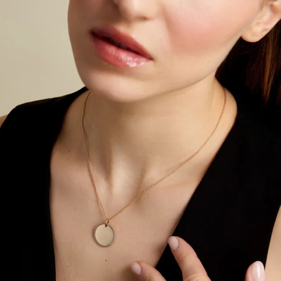 Histoire d'Or Pendentif Lulu Plaque Or Doré