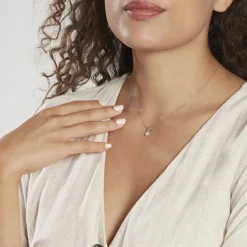 Histoire d'Or Pendentif Mabila Or Blanc Oxyde De Zirconium