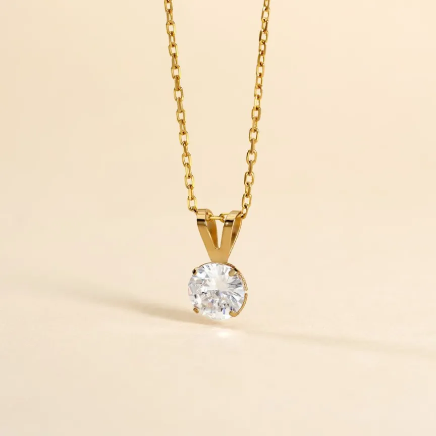 Pendentif Mabila Or Jaune Oxyde De Zirconium-Histoire d'Or Discount