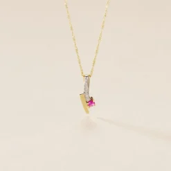 Pendentif Mahya Or Jaune Rubis-Histoire d'Or