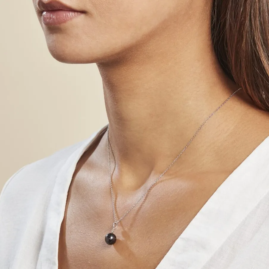 Histoire d'Or Pendentif Manolita Or Blanc Perle De Culture De Tahiti
