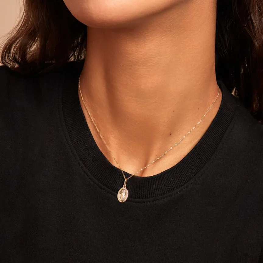 Pendentif Marie Or Jaune-Histoire d'Or Sale