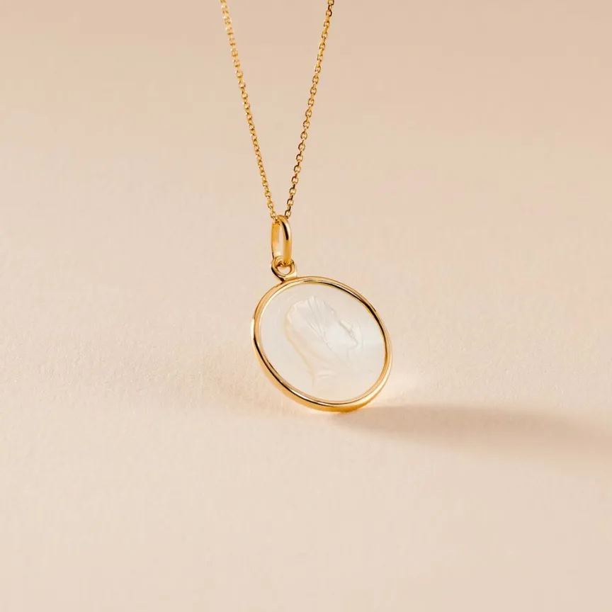 Pendentif Marie Or Jaune Nacre-Histoire d'Or Clearance