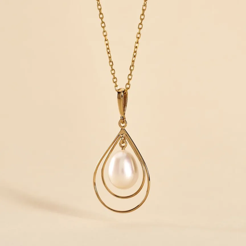 Pendentif Martyna Or Jaune Perle De Culture-Histoire d'Or Discount