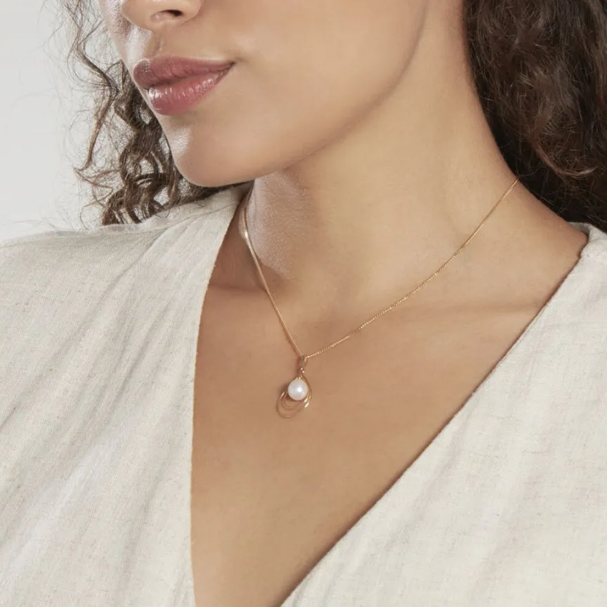 Pendentif Martyna Or Jaune Perle De Culture-Histoire d'Or Discount