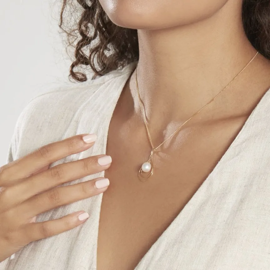 Pendentif Martyna Or Jaune Perle De Culture-Histoire d'Or Discount