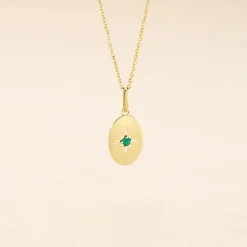 Histoire d'Or Pendentif Melchior Or Jaune Emeraude