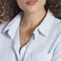 Pendentif Miyah Or Blanc Topaze-Histoire d'Or Sale