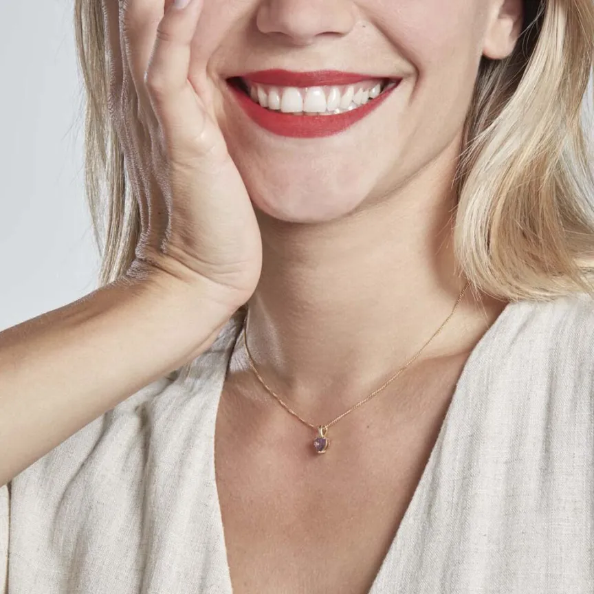 Pendentif Miyah Or Jaune Amethyste-Histoire d'Or