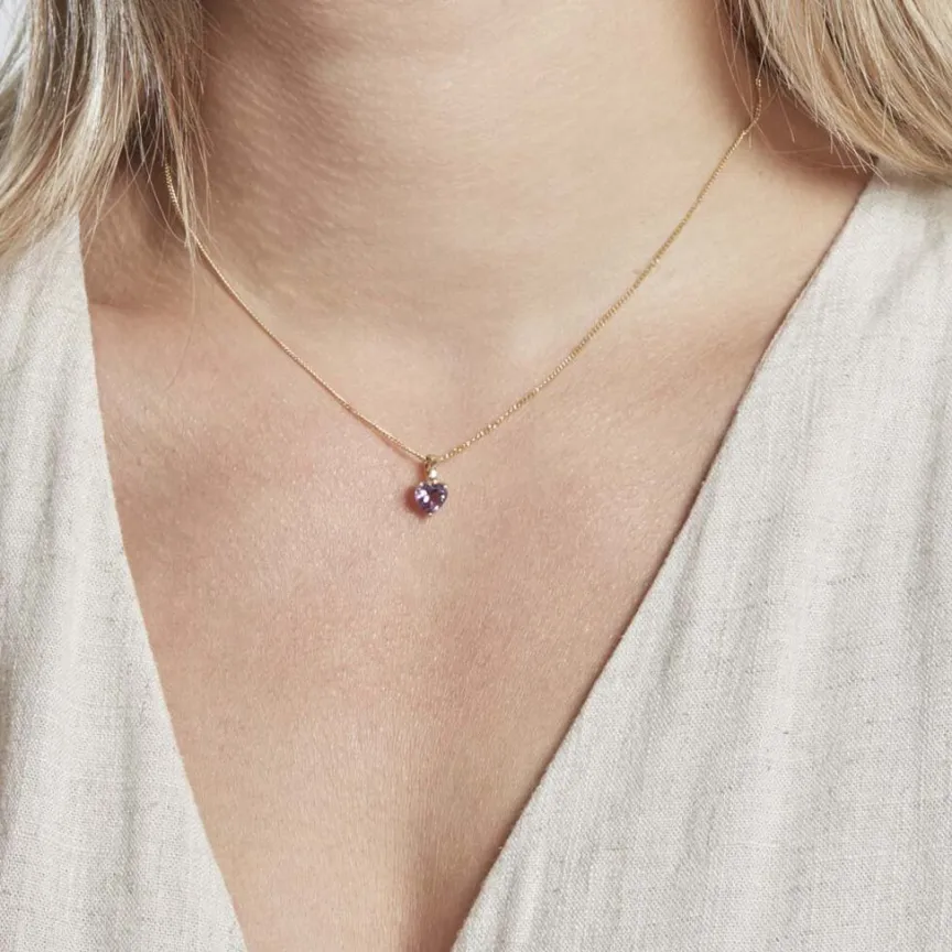 Pendentif Miyah Or Jaune Amethyste-Histoire d'Or