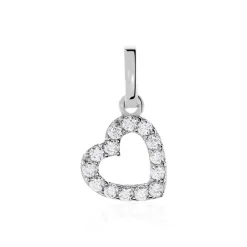 Pendentif Or Blanc Oxyde-Histoire d'Or Outlet