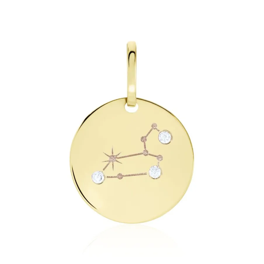 Histoire d'Or Pendentif Or Jaune Astraea Oxyde De Zirconium