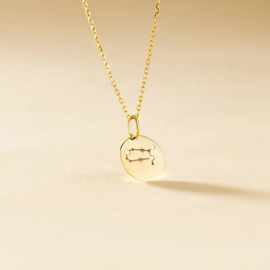 Histoire d'Or Pendentif Or Jaune Astraea Oxyde De Zirconium