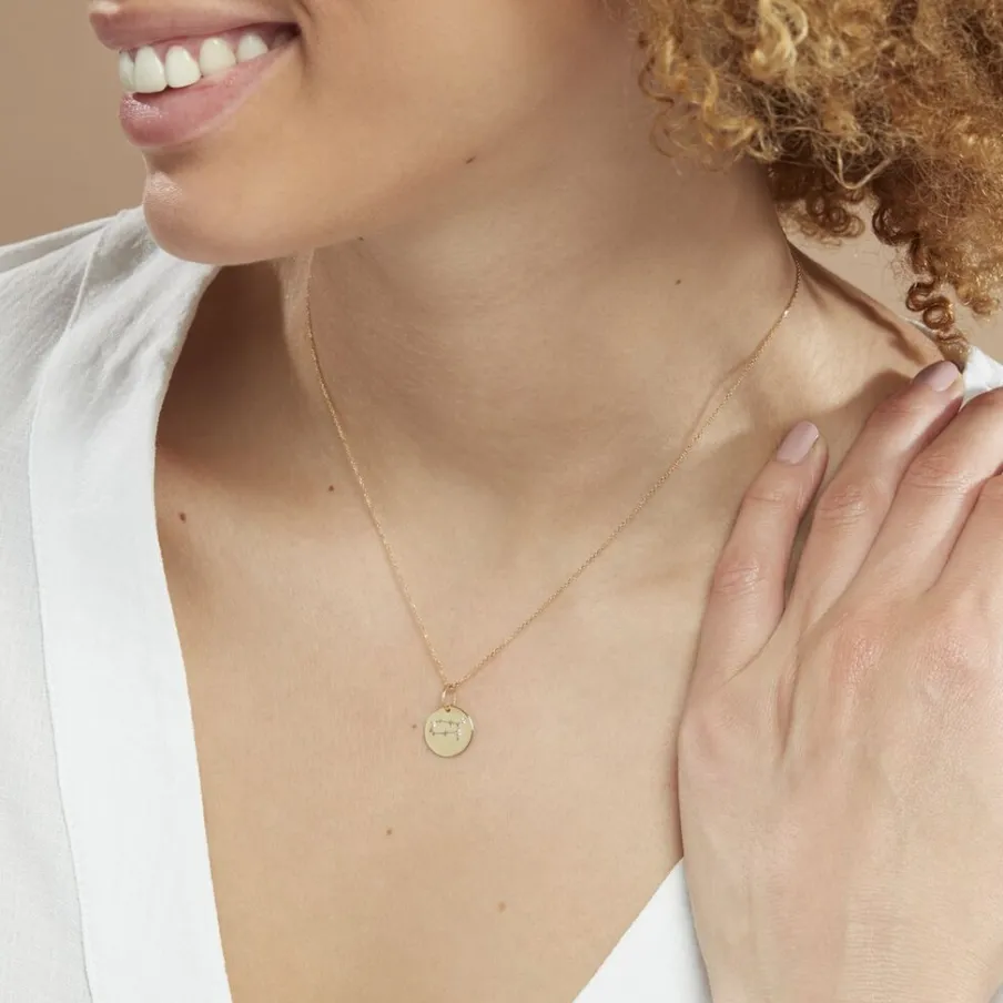 Histoire d'Or Pendentif Or Jaune Astraea Oxyde De Zirconium