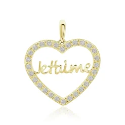 Pendentif Or Jaune Derry Oxyde De Zirconium-Histoire d'Or