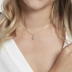 Pendentif Or Jaune Gorgel Topaze Oxydes De Zirconium-Histoire d'Or Sale