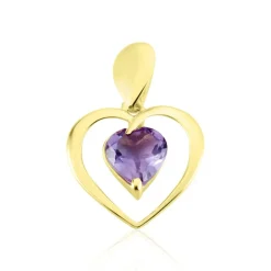 Histoire d'Or Pendentif Or Jaune Gurvan Amethyste